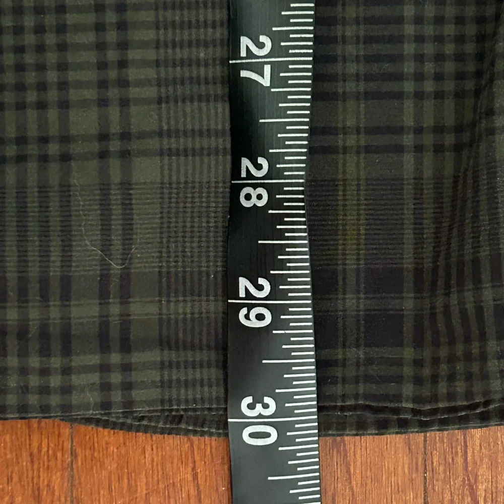 The North Face Button-Up Plaid Hunter Green Mens Size XL Forest Cabincore Office